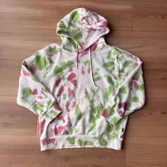 NWT RVCA Women’s Little Tie Dye Hoodie Sweatshirt - Picture 4 of 7